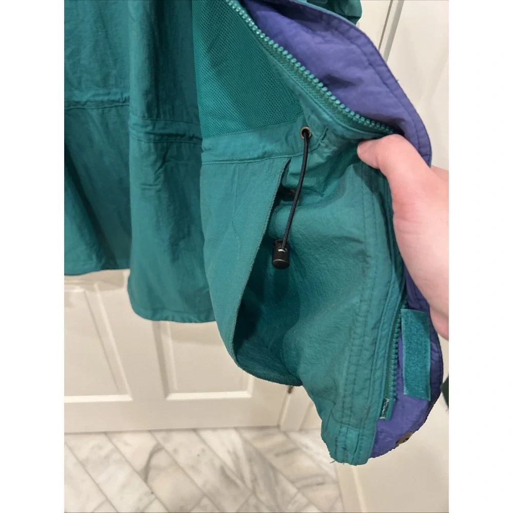 Retro Timberland Weathergear Mens XL Coat‎ Green Full Zip Lightweight Jacket